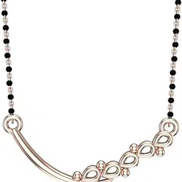 dishis 14k (585)/18K(750)/22K(916) Yellow/White/Rose Gold Mangalsutra for Women-picture-28