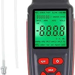 Manometer Professional Manometer Gas Pressure Tester ±3Psi Measuring Range Manometer Gauge HVAC 12 Selectable Units Differential Dual-Port Manometer Air Pressure Temperature Meter-picture-35
