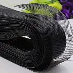 M Fabrics 50 Yards Stiff Polyester Horsehair Braid for Polyester Boning Sewing Wedding Dress Dance Formal Dress Accessories (Black, 1 Inch)-image-42