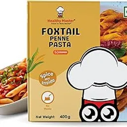 Healthy Master Millet Pasta | Foxtail Penne | 400g | No Maida | High Protein & Fiber | Vegan & Gluten-Free | Made with Foxtail Millet & Whole Wheat | Healthy Pasta for Kids & Adults-picture-31