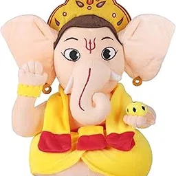 aürbo Aurbo Mantra Chanting Baby Lord Ganesha | Cute Musical Plush Toy | Gift For Boys, Girls, Infants, Toddlers, Babies - Kids Educational Learning (Medium, 35 Cm)-image-7