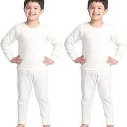 OAKMONT® - Pack of 2 -Baby (Unisex) Kids Winter Wear Thermal Full Sleeves Body Warmer top and Pyjama Set for Boys & Girls-picture-10