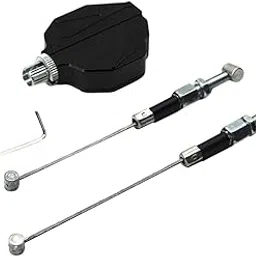 UJEAVETTE Motorcycle CNC Stunt Clutch Cable Lever Replacement Easy Pull System Black-picture-11