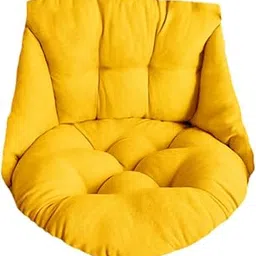 Enakshi (LABEL) Creations Swing Chair Cushion Family Balcony Garden Offices Soft Hanging Chair Cushion YellowHome & Garden|Yard, Garden & Outdoor Living|Patio & Garden Furniture|Cushions & Pads-picture-21