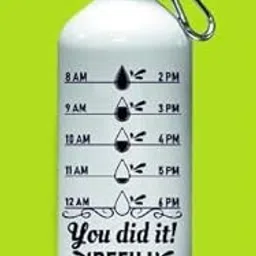 Crazy Sutra Classic Printed Quote Water Bottle/Sipper - 600Ml (YouDidItRefill1)-image-23