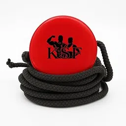 KSF Synthetic Cricket Hanging Ball with 12Ft Long Rope | Cricket Knocking Ball | Cricket Practice and Training Ball (Red Color)-picture-49