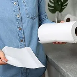 Tissue Roll Kitchen Thick Strong 4 Ply Paper Napkin Sheets Wipes Big Size Disposable Multipurpose Cleaning Pack Of (3)-image-0