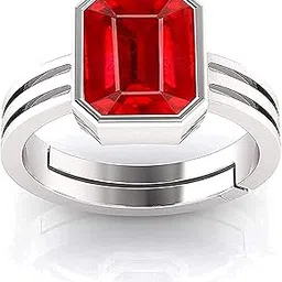 akshita gems 5.25 Ratti Natural Certified Ruby (Manik/Manak/Mankiya) Fine Adjustable Panchdhatu Ring for Men & Women-picture-19