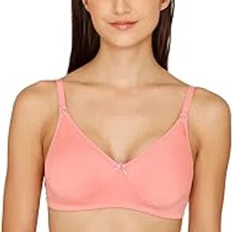 zivame Women's Cotton Elastane Non Padded Wired Casual 3/4Th Coverage Transparent Back Bra (ZI11FMFASHAPINK0032D_Pink_32D)-picture-26