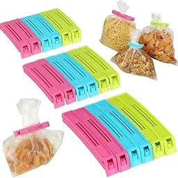 18 Pcs X 2 36 Pcs Packet Sealing Clips – Reusable Plastic Food Bag Sealer for Chips, Snacks, Bread, Coffee & Frozen Foods | Airtight, Vacuum Seal Multipurpose Kitchen Clip Set (Multicolor, 3 Sizes)-picture-17