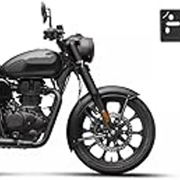 Motorbike Number Plate Frame/Cover Set of 2,(Front and Back),(Black),Compatible with Royal Enfield Classic 350.-picture-12