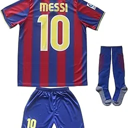 ORGBRAIN Barcelona Home Leo #10 Vintage 2009/2010 Limited Edition Football Soccer Kids Jersey Shorts Socks Set Youth Sizes-picture-14