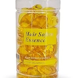 Hair Soften Essence Vitamin Capsules, Hair Treatment Serum, Yellow (Full Box 60 pcs)-image-59