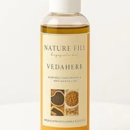 NatureFill VedaHerb 100% Natural Handmade Hair Oil | Enriched with Fenugreek, Black Seed, Curry Leaves, Onion | Chemical-Free Ayurvedic Blend for Strong, Healthy & Shiny Hair (200ml)-picture-38