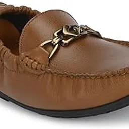 egoss Gold Premium Genuine Leather Loafer Casual Shoes for Men-23742-picture-29