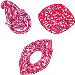 Supreme Dulhan Heena Stencils Set (Small, 3 Pairs) | Reusable Temporary Tattoo Stencils for Intricate Henna Designs & Body Art-image-52