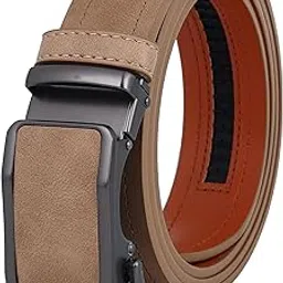 jettream Men's Auto Lock PU Leather Belt-picture-51