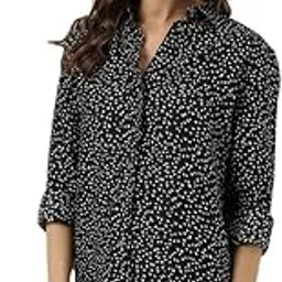 marks & spencer Women's Printed Regular Fit Shirt image 1