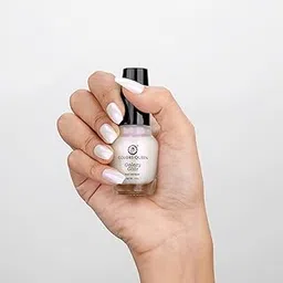 Colors Queen Galaxy Glitz Nail Lacquer | Glossy Nail Polish | Long Lasting | Chip Resisting Formula, Effortless Application | Vegan and Cruelty Free (129 - Frosted Petal, 17ml)-picture-11
