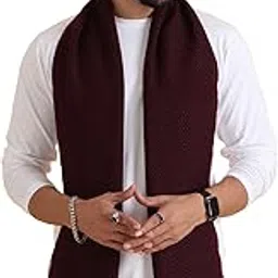 tweedle Men's Geometric Pattern Soft Woolen Muffler/Scarf for Winter-picture-42