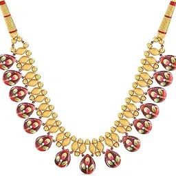 joyalukkas 22K (916) Purity Petal Cascade Necklace For Women-picture-35