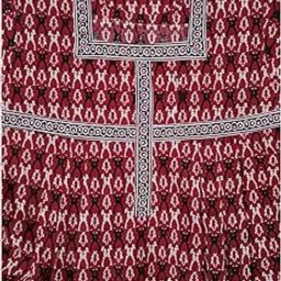 Rachakula Nighties for Women's Pure Cotton Nighty/Maxi/Nightgown with Pocket Green and White Colour Free Sizes XL 3XL 7XL 9XL 10XL Plus Size-picture-39