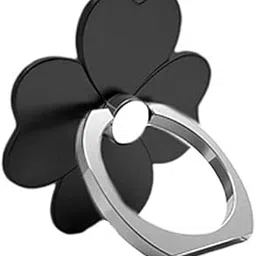 KolorFish Cell Phone Finger Stand, 360°Rotation Phone Ring Stand Holder, Kickstand Hand Finger Grip (Universal) (1 Unit, Rose Black)-picture-19