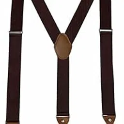 Men's Retro Suspenders 6 Clip Non Slip Adjustable Y Back Braces for Trousers and Jeans-image-33