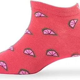 young wings Women's_Socks Redish orange Colour Cotton Fabric Design Free Size Low Ankle Length Casuals Wear Socks Pack Of 1 6108-W-picture-42
