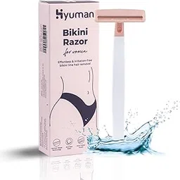 Hyuman® Bikini Razor For Women - 1 Unit | Intimate care | German Nano-Precision Technology Blade | Secure Grip Stainless steel | No Cuts | Safe & Hygienic | For Irritation-Free Shaving of Bikini Line-picture-10