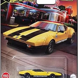 Hot Wheels Premium Boulevard De Tomaso Pantera Gruppo 4 for 3 Years & Above (Yellow)-picture-43