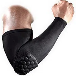 JERN High Elastic Gym Sports Long Arm Sleeve Support Basketball Shooting Honeycomb Sport Elbow Arm Warmers Pad-picture-28