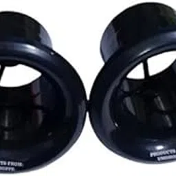 generic UNISHOPPE 2.5 Inch 2 Pcs Small Shiny Plastic Air Pass/Port Tubes Black Colour for Subwoofer and Woofer Cabinet. (2.5 INCH)-picture-12