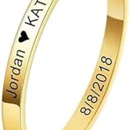 Ecom mart Personalized Kada Stainless Steel Bangle Inspirational Bracelets Custom Engrave Name Text Openable Bangle for Men-picture-25
