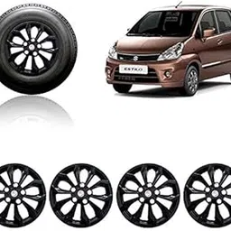 Auto Pearl Car Full Black Wheel Cover Caps 13 inch Press Type Fitting for Marurit Suzuki Zen Estilo Type 2-picture-31