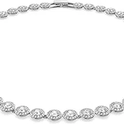 swarovski Women Angelic Necklace With Clear Crystals On A Rhodium Plated Setting-picture-54