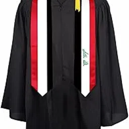 secunl Iraq Flag Graduation Stole Sash, Iraq Flag Graduation Shawl Sash Stole Wraps Scarf For International Study Pride Women Men-picture-43