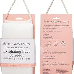 BUNGALOW BEAUTY Natural Body Sponge, Back Scrubbers, Loofah Back Scrubber for Shower, for Face and Body for Women (White)-picture-30
