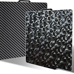 Sahvaim 3D Printer PEO PET Bambu Labs Build Plate for Bambu Lab X1C/X1/X1E/P1P/P1S/A1,257x257mm Diamond PEO+Carbon Fiber PET Spring Steel Sheet Plate Flexible Bambu A1 3D Printer Plate-picture-25