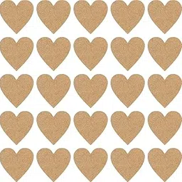 Cryo Craft Plain Laser Cut Wooden Heart, 35Qty-picture-50