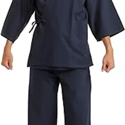 edoten Men's Japan Kimono quilted clothes Sasiko Samue-picture-33