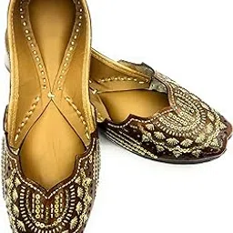 apni jutti Women Punjabi Jutti, Jutti for Women, Punjabi Jutti, Amrit Aura, Embroidered Handmade Jutti for Women with Soft Leather and Double Cushion-picture-12