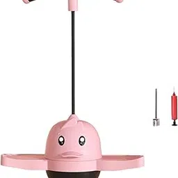 TRENDYNEST Pogo Ball with Handle Exercise Balance Ability Balance Ball Pump Pink | Exercise Balls | Fitness Equipment & Gear-picture-70
