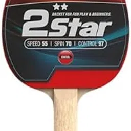 Stag Iconic 2 Star Table Tennis (T.T) Racket | Premium ITTF Approved Rubber| Beginner Training Series Ping Pong Racquet| Pro Custom Designed Comfortable Grip Paddle - Pack of 2-picture-10