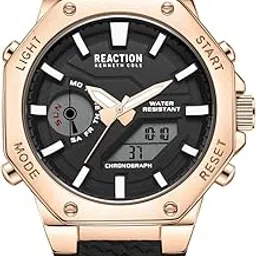 kenneth cole reaction Silicone Analog-Digital Black Dial Men's Watch-Krwgp2191704, Band_Pink-picture-47