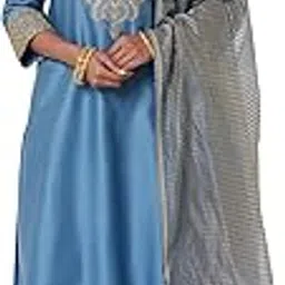 biba Women Poly Chanderi Straight Embroidery Kurta Palazzo Suit Set-picture-17