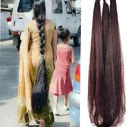 India Fashion kart Good Look Women's Brown Choti 70gm Hair extensions-picture-46