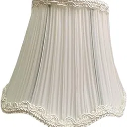 FABLOFT Lamp Shade Cloth Classic Replacement Lamp Cover for Bedroom Cafe Living Room Pleated White-picture-56
