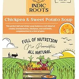 Indic Roots Chickpea & Sweet Potato Soup, Instant Soup Packets Healthy Ready To Cook Vegetable Mix Powder, Pack of 4 (30G Each)-picture-21