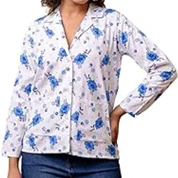 nps lounge Women's Cotton Floral Printed Summer Coat | Helps to Protect From Sunrays, Dust Pollution, Sunburn, Tanning of Skin | Ideal for Driving, Hot Summers, Traveling-picture-33